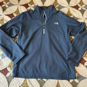 The North Face blue quarter zip shirt size XL outdoors work office hiking